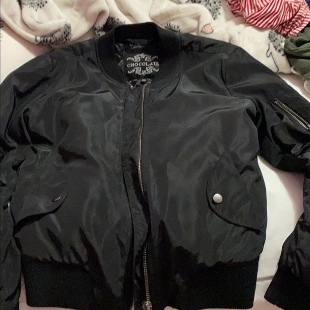 Black bomber jacket size small